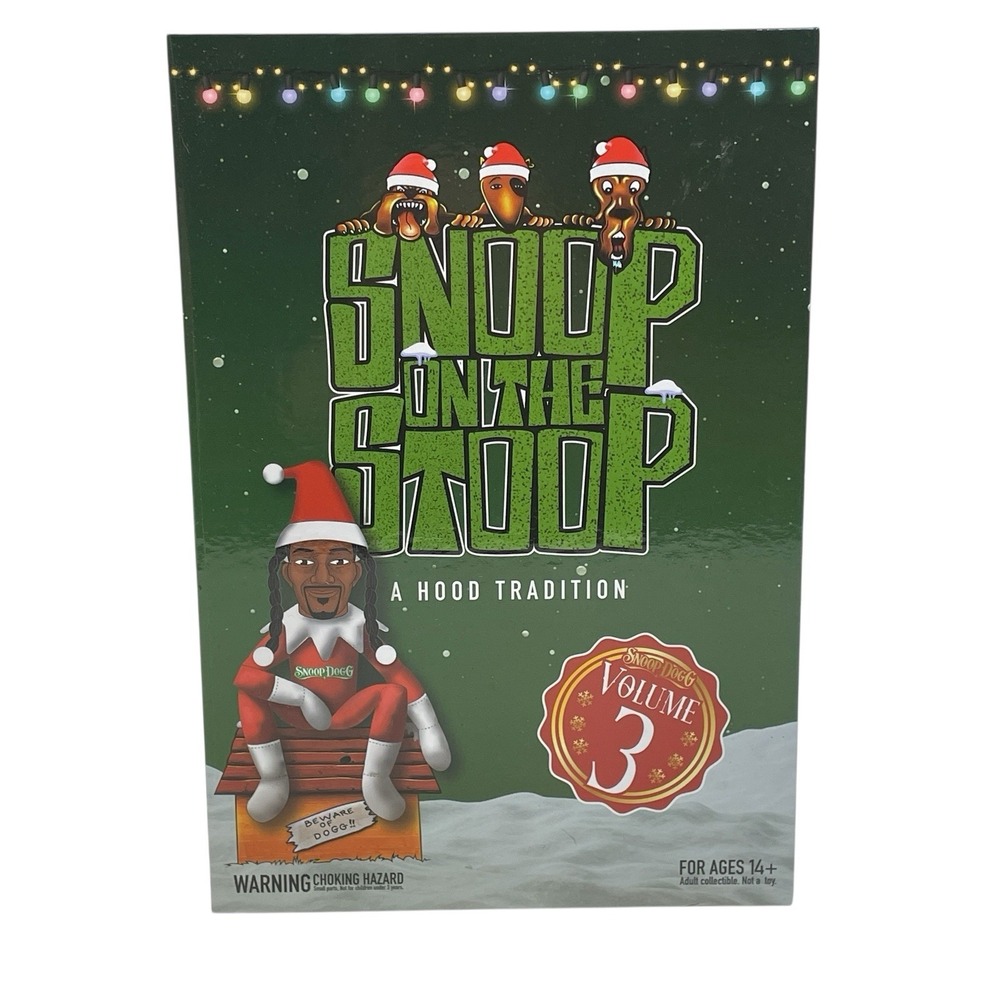 Snoop on the Stoop Volume 3 Doll Christmas Figure New in Box Holiday Collectible